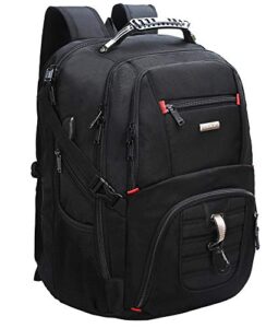 freebiz 50l large travel backpack 19 inches laptop bag with usb charging port tsa