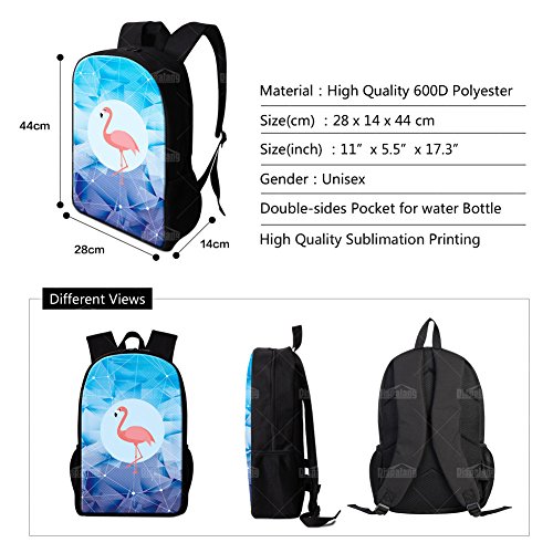 Dispalang Cool Animal Backpack for Boys Crazy Snake School Bookbag Children Lightweight Back Pack