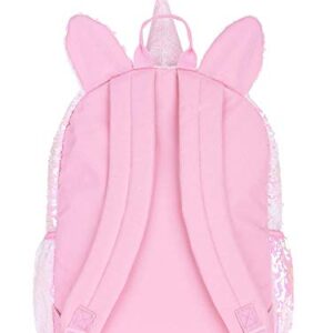 Unicorn 2 Way Sequins Critter Backpack 16 (Pink, One_Size)