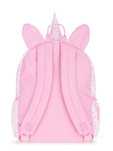 Unicorn 2 Way Sequins Critter Backpack 16 (Pink, One_Size)