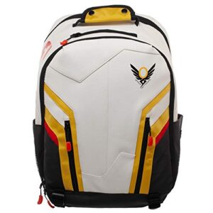 bioworld overwatch mercy primum non-nocere skin action game tech faux leather backpack bag