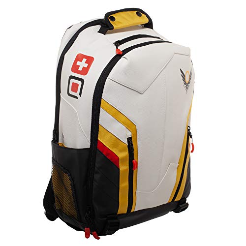 Bioworld Overwatch Mercy Primum Non-Nocere Skin Action Game Tech Faux Leather Backpack Bag