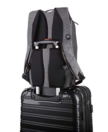 STM Myth 28L Backpack - Durable, Stylish, and Laptop Backpack for Men and Women with Pockets - Fits 15" Laptop and 16" MacBook Pro with Laptop Protection - Granite Black (stm-117-187P-01)