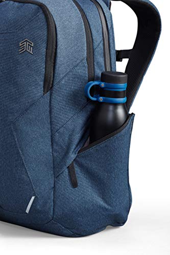 STM Myth 18L Laptop Backpack - Durable, Stylish, and Laptop Backpack with Pockets - Fits 15-Inch Laptop and 16-Inch MacBook Pro with Laptop Protection - Slate Blue (stm-117-186P-02),Black
