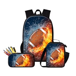 Dispalang Horse Backpack and Insulated Lunch Box Bag School Cooler Bag Animal Bookbag Pencil Case