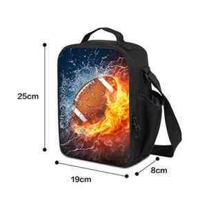 Dispalang Horse Backpack and Insulated Lunch Box Bag School Cooler Bag Animal Bookbag Pencil Case