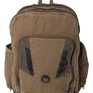 DRI Duck 1039 Traveler Carry-on Canvas Hiking Daypack Backpack 32L (Field Khaki/Tobacco)