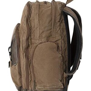 DRI Duck 1039 Traveler Carry-on Canvas Hiking Daypack Backpack 32L (Field Khaki/Tobacco)