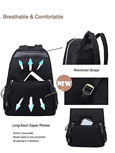 PAOIXEEL 14 Pockets Fashion Backpack, Anti-theft Water Resistance Lightweight Diaper Bag Backpack for Casual Daypack Outdoor