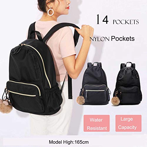 PAOIXEEL 14 Pockets Fashion Backpack, Anti-theft Water Resistance Lightweight Diaper Bag Backpack for Casual Daypack Outdoor