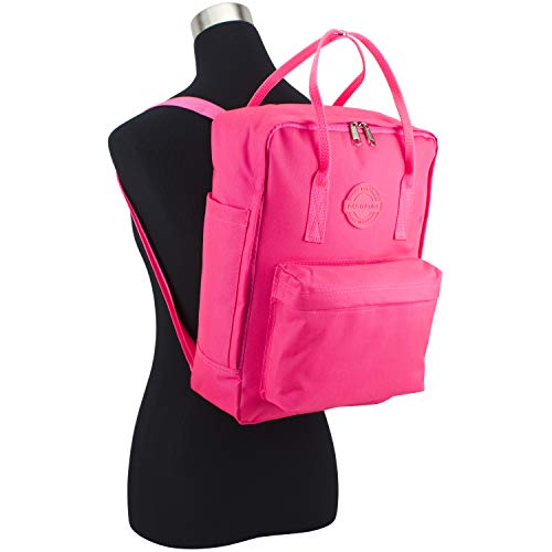 Eastsport Double Handle Convertible Mid Size Backpack/Tote - Sunset Pink