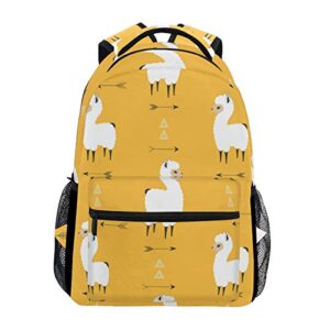senya school backpack llama with arrows cute bookbag daypack one_size