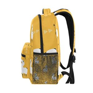 senya School Backpack Llama With Arrows Cute Bookbag Daypack One_Size