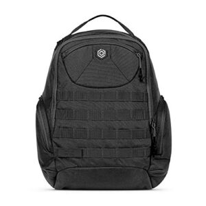 mission critical s.01 action daypack zip, baby gear for dads, backpack baby bag (black)