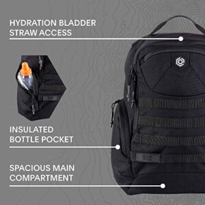 Mission Critical S.01 Action Daypack Zip, Baby Gear for Dads, Backpack Baby Bag (Black)