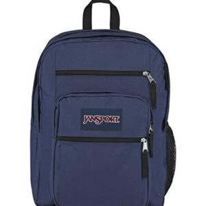 JanSport Big Laptop Backpack Navy - Computer Bag with 2 Compartments, Ergonomic Shoulder Straps, 15” Laptop Sleeve, Haul Handle - Book Rucksack