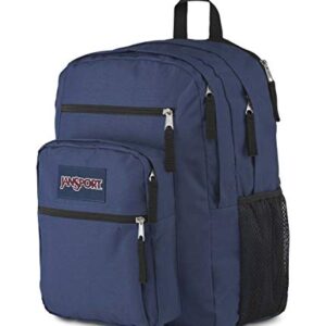 JanSport Big Laptop Backpack Navy - Computer Bag with 2 Compartments, Ergonomic Shoulder Straps, 15” Laptop Sleeve, Haul Handle - Book Rucksack