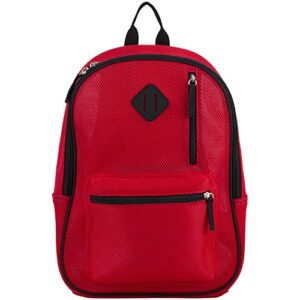 Eastsport Mesh Backpack, Poppy Red One Size