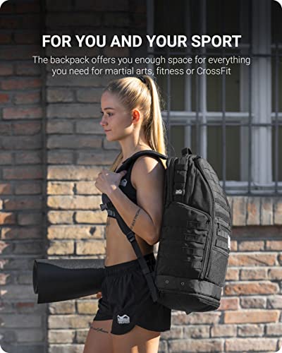 Phantom Athletics Gym Backpack - Sports MMA Boxing BJJ - Men Bag Tactical Black