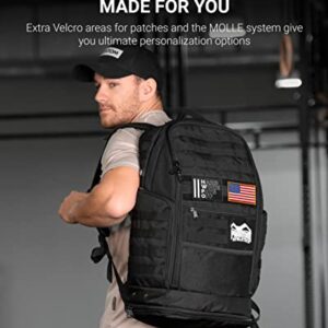 Phantom Athletics Gym Backpack - Sports MMA Boxing BJJ - Men Bag Tactical Black