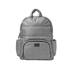 7am voyage diaper bag backpack - large & compact laptop bag for men & women, multifunctional waterproof laptop backpack with adjustable shoulder straps | travel organizer (heather grey)