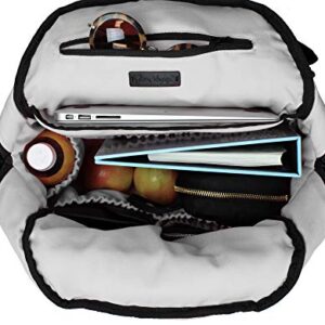 7AM Voyage Diaper Bag Backpack - Large & Compact Laptop Bag for Men & Women, Multifunctional Waterproof Laptop Backpack with Adjustable Shoulder Straps | Travel Organizer (Heather Grey)