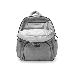 7AM Voyage Diaper Bag Backpack - Large & Compact Laptop Bag for Men & Women, Multifunctional Waterproof Laptop Backpack with Adjustable Shoulder Straps | Travel Organizer (Heather Grey)