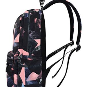 YANAIER Stylish Backpack Purse Laptop Backpack Travel Daypack Black Triangle