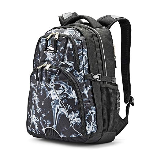 High Sierra Swerve Laptop Backpack, Black Steam/Black, One Size