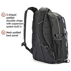 High Sierra Swerve Laptop Backpack, Black Steam/Black, One Size