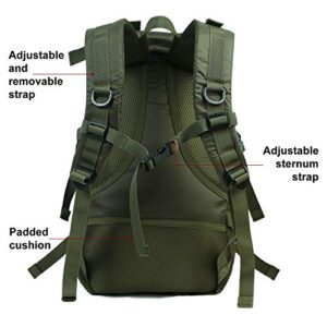 ARMYCAMO AIR FORCE Parachute Buckles Rucksacks Nylon Tactical Backpack Deployment Bag Olive