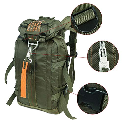 ARMYCAMO AIR FORCE Parachute Buckles Rucksacks Nylon Tactical Backpack Deployment Bag Olive