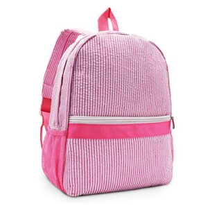 gfu toddler backpack, seersucker gingham kids backpack for boys and girls, preschool kids backpack, lightweight schoolbag for child, small…