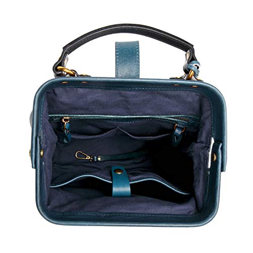 OLD TREND Genuine Leather Pamela Backpack (Navy)