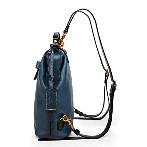 OLD TREND Genuine Leather Pamela Backpack (Navy)