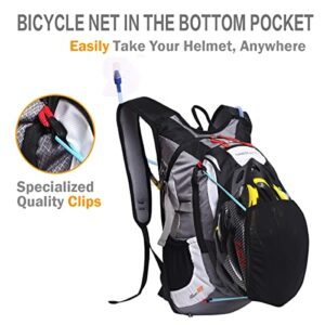 LOCALLION Cycling Backpack, Small Hiking Backpack, Waterproof Bike Biking Backpacks - Lightweight for Skiing Running 18/25L