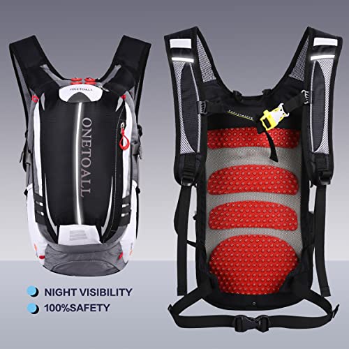LOCALLION Cycling Backpack, Small Hiking Backpack, Waterproof Bike Biking Backpacks - Lightweight for Skiing Running 18/25L
