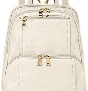 luxs(ルクス) Lux x18173p-00s Shrunken Leather Backpack, Ivory