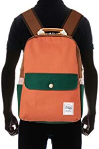 Drife ORG & GRN Backpack, Multi-Color YKK Zipper