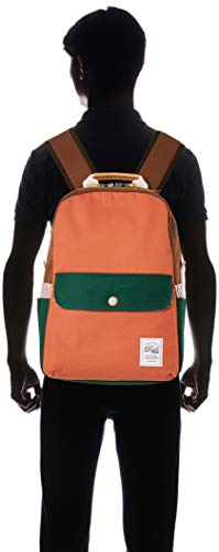 Drife ORG & GRN Backpack, Multi-Color YKK Zipper