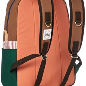 Drife ORG & GRN Backpack, Multi-Color YKK Zipper