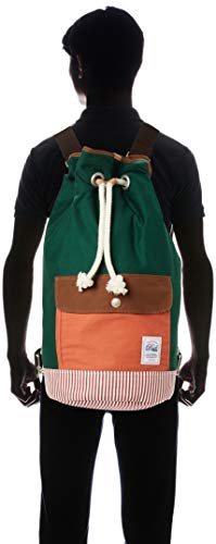 Drife GRN & ORG Backpack, Multi-Color YKK Zipper