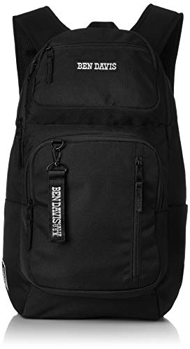 BEN DAVIS(ベンディビス) Men's Backpack, Black (Black 19-3911tcx)