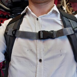 Amlrt HDHYK Backpack Chest Strap- Nylon -Suitable for Webbing on The Backpack up to1in. Black