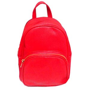 silverfever women's medium travel the globe backpack (red)