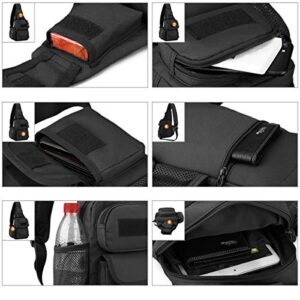 CamGo Tactical Chest Sling Bag One Strap Crossbody Daypack Mini Shoulder Backpack for Sport Daily Use