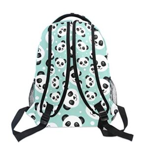 Cute Panda School Backpack for Kids Girls/Boys Teens Bookbag Student Backpacks Travel Daypack Shoulder Bags Medium