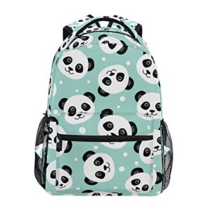 cute panda school backpack for kids girls/boys teens bookbag student backpacks travel daypack shoulder bags medium