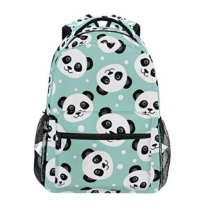 Cute Panda School Backpack for Kids Girls/Boys Teens Bookbag Student Backpacks Travel Daypack Shoulder Bags Medium