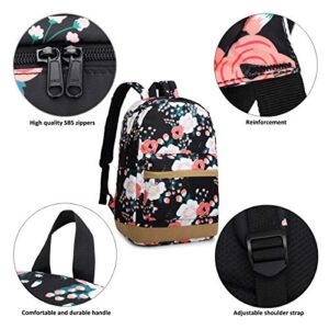 JIANYA School Backpack for Teen Girls School Bags Lightweight Kids Girls School Book Bags Backpacks Sets